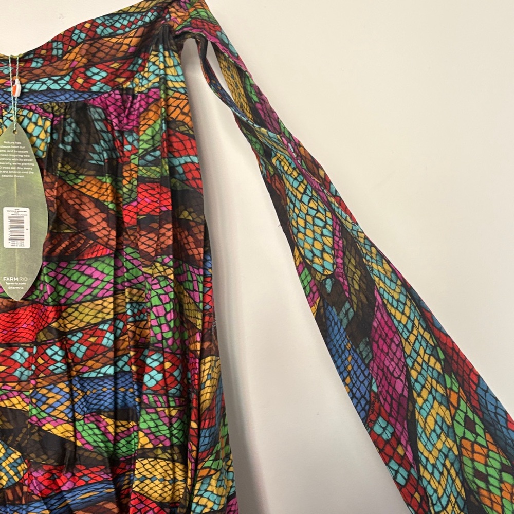 FARM Rio Colorful A-Line Skirt - Picture 2 of 12
